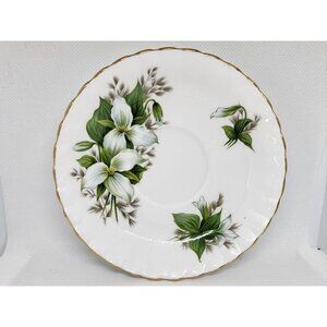 Royal Albert Trillium Bone China Floral Saucer / Plate Collectible Fine China